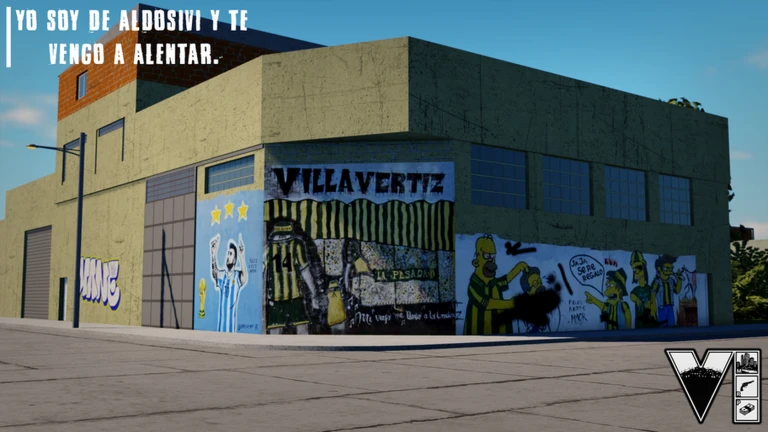 Mural de Aldosivi en Villa Vertiz